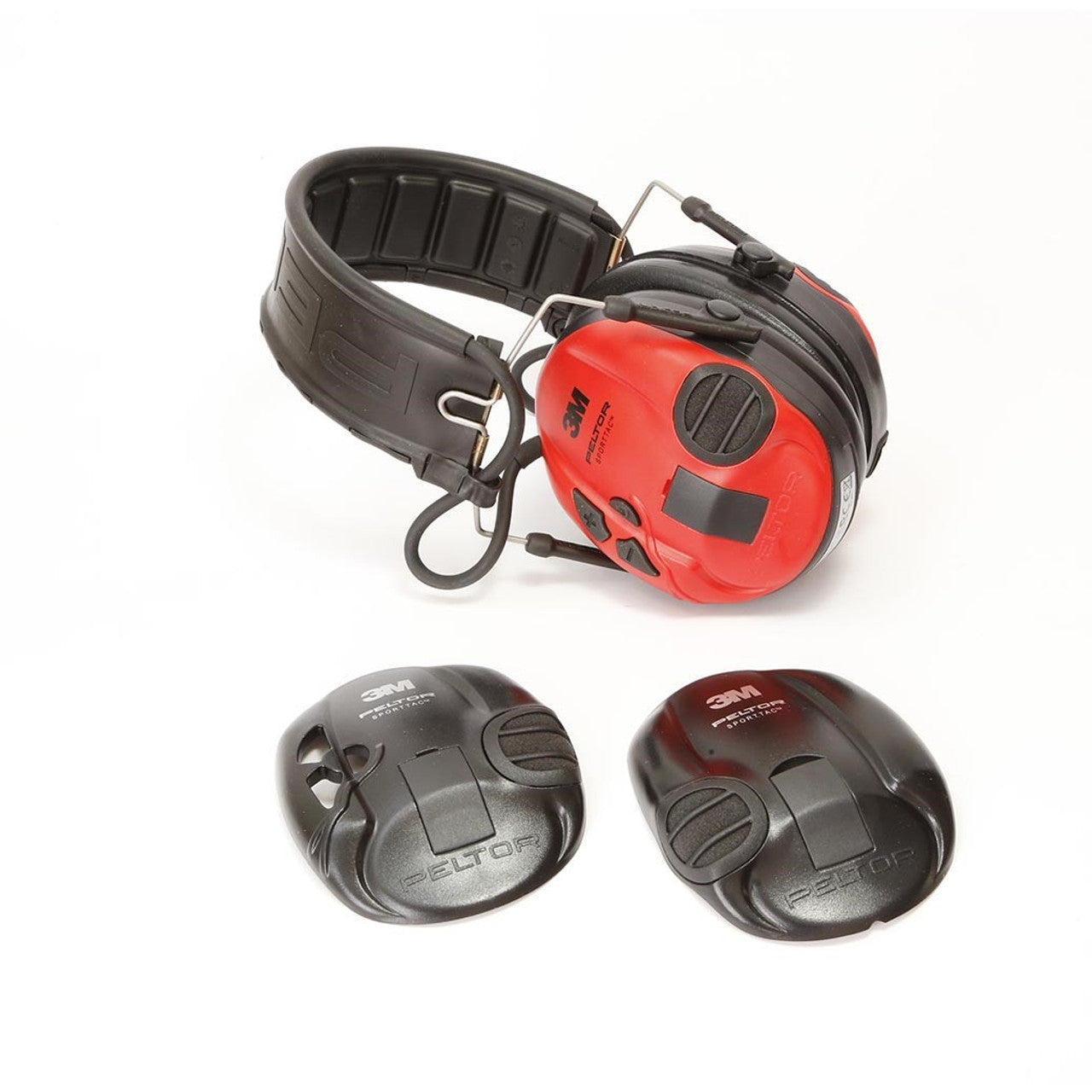 3M Peltor SportTac Hunting Model Folding Headband Interchangeable Red and Black Tactical Distributors Ltd New Zealand