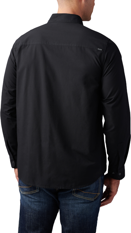 5.11 Igor Solid Long Sleeve Shirt Black Tactical Distributors Ltd New Zealand