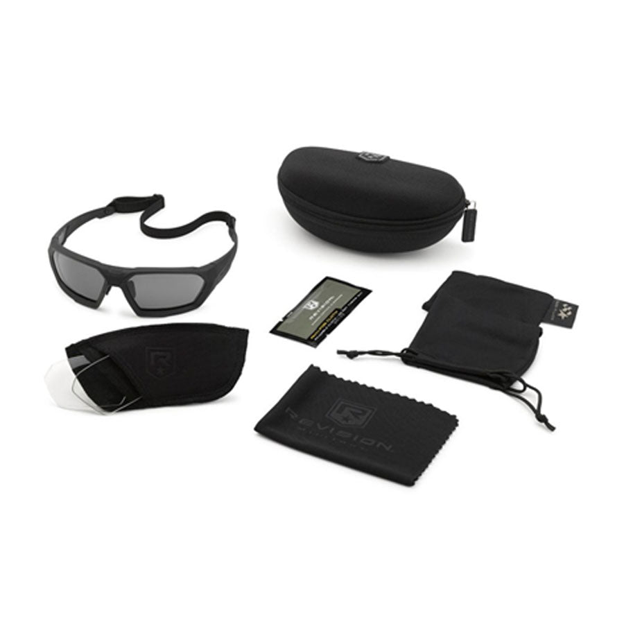 Revision Military Shadowstrike Ballistic Sunglasses U.S. Military Kit Black Frame