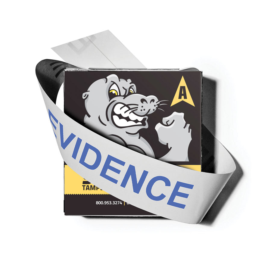 Arrowhead Forensics SuperSeal™ Evidence Tape Split Back Liner - Blue "Evidence" Imprint on White - 2" x 100' Crime Scene Investigation Arrowhead Forensics Tactical Gear Supplier Tactical Distributors Australia
