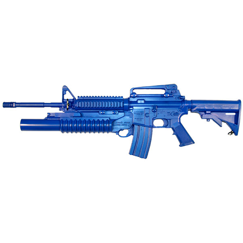 Blue Training Guns - M4 Closed Stock M203 Color: Black Weighted: Yes Tactical Distributors Ltd New Zealand