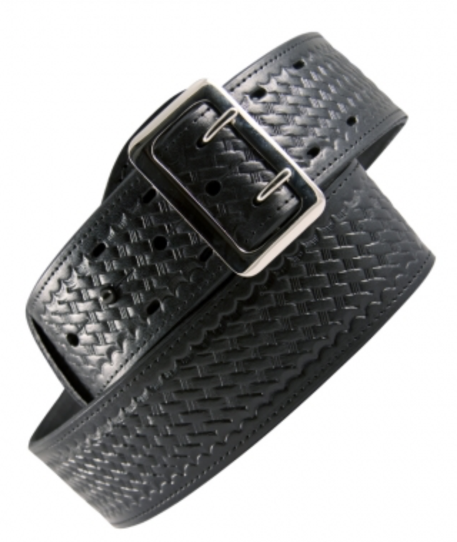 Boston Leather 6501 Sam Browne Duty Belt Fully Lined 2 1/4” Wide Black Solid Brass Black Tactical Distributors Ltd New Zealand