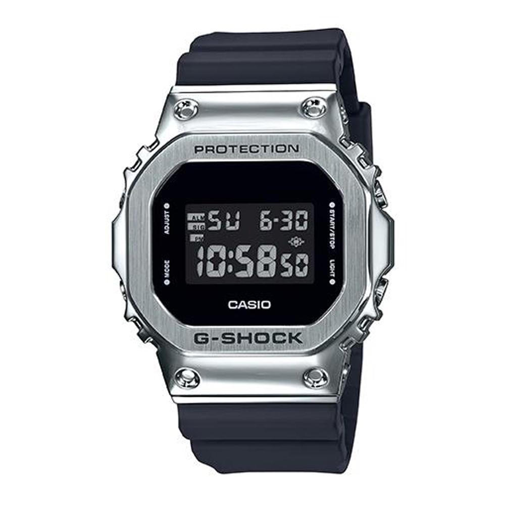Casio G-Shock GM5600-1 Digital Watch Brushed Steel Black Tactical Distributors Ltd New Zealand