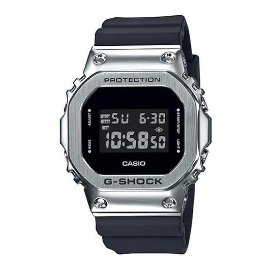 Casio G-Shock GM5600-1 Digital Watch Brushed Steel Black Tactical Distributors Ltd New Zealand