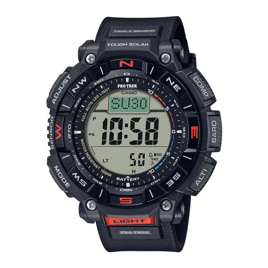 Casio Pro Trek Solar Triple Sensor Watch Black Tactical Distributors Ltd New Zealand