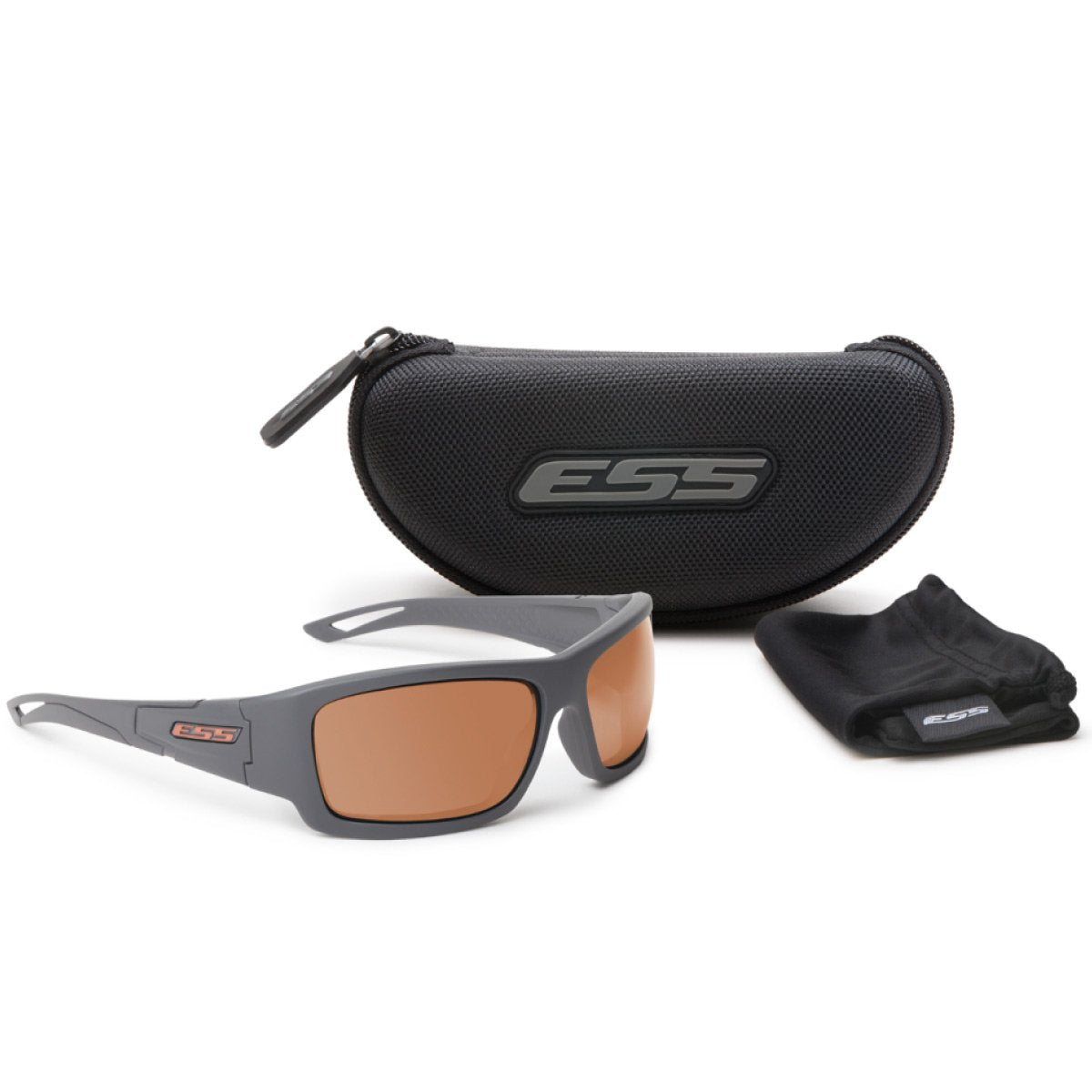 ESS Credence Sunglasses Gray Frame Mirrored Copper Lens Tactical Distributors Ltd New Zealand