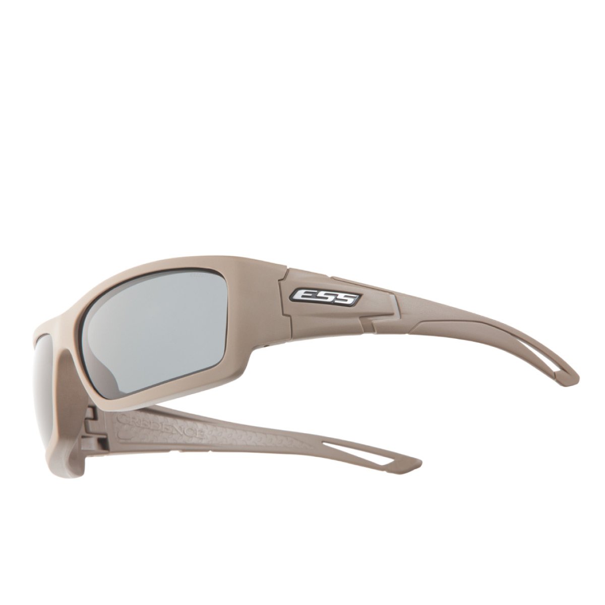 ESS Credence Sunglasses Terrain Tan Frame Smoke Gray Lens Tactical Distributors Ltd New Zealand