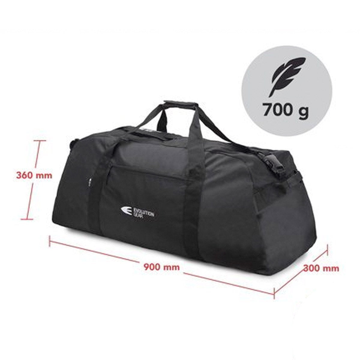 Evolution Gear Multipurpose Black Duffel Bag Tactical Distributors Ltd New Zealand