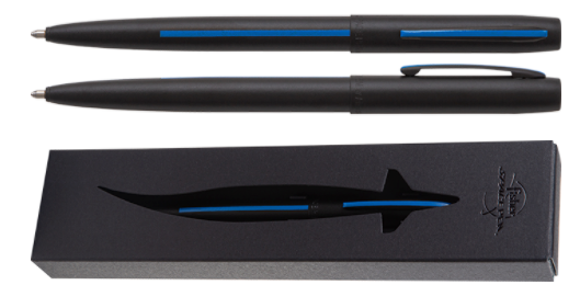 Fisher Space Pen M4BLEBL Non Reflective Matte Black Law Enforcement Cap-O-Matic Space Pen Tactical Distributors Ltd New Zealand
