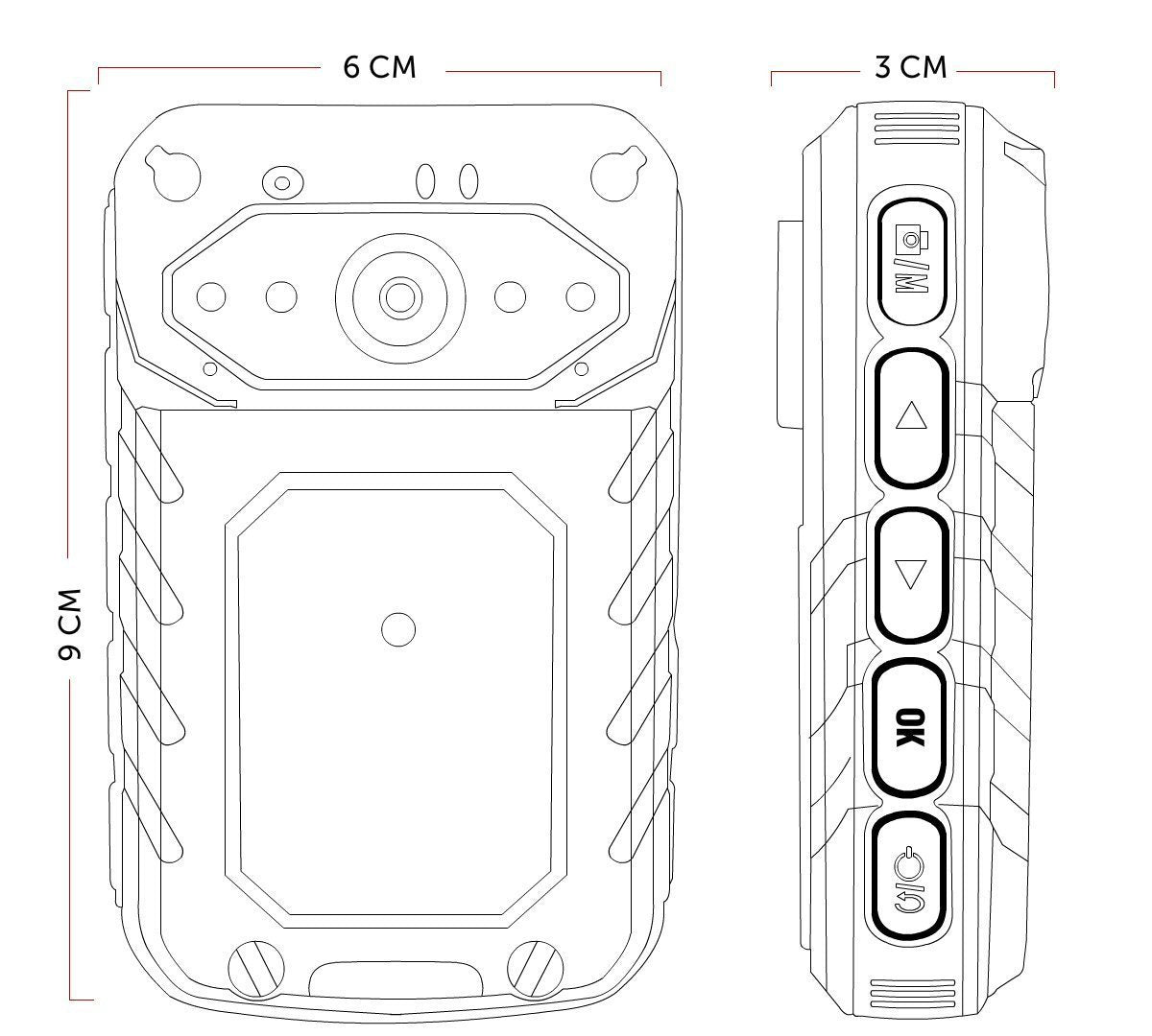 Guardian GPC-RA Body Camera with GPS, 3G, 4G, Wifi and ONVIF Tactical Distributors Ltd New Zealand