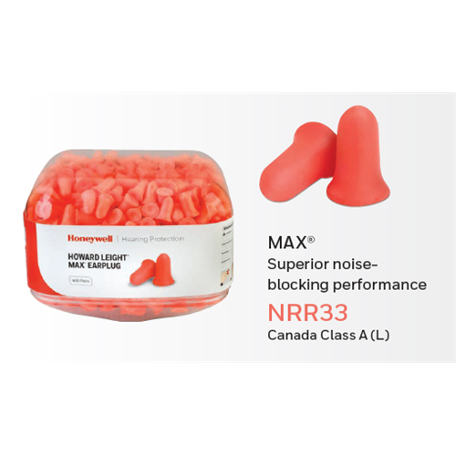 Honeywell Howard Leight Max NRR 33 Hearing Protection 100 Pack Tactical Distributors Ltd New Zealand