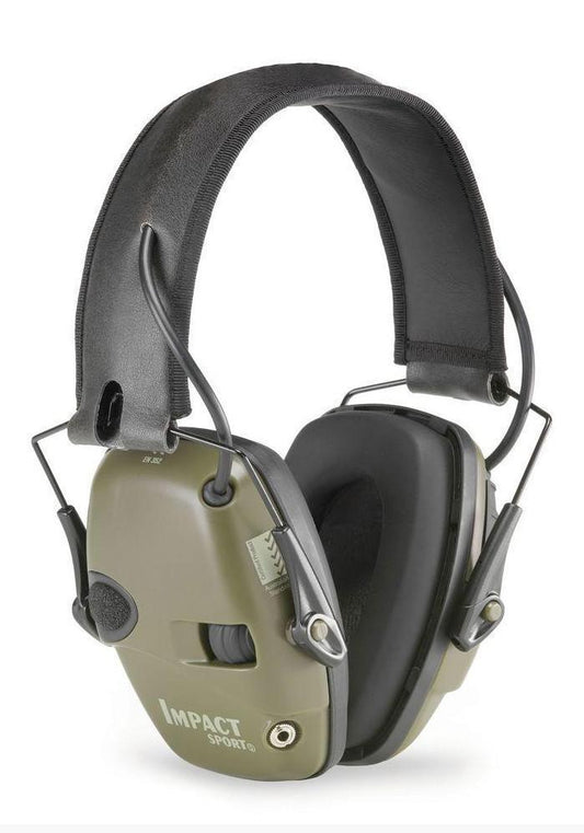Howard Leight R-01526 Impact Sport Electronic Earmuff Hunter Green Colour Tactical Distributors Ltd New Zealand