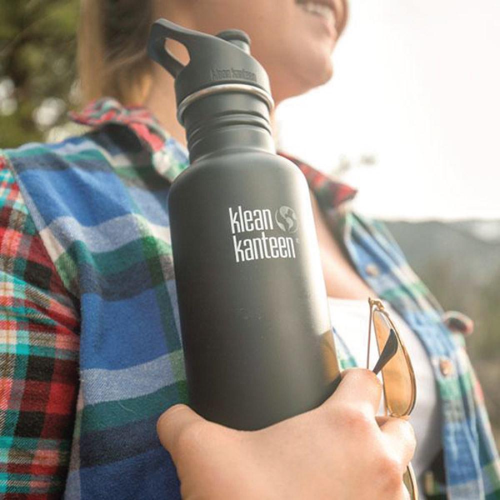 Klean Kanteen 27oz Classic Sport Cap Shale Black Tactical Distributors Ltd New Zealand