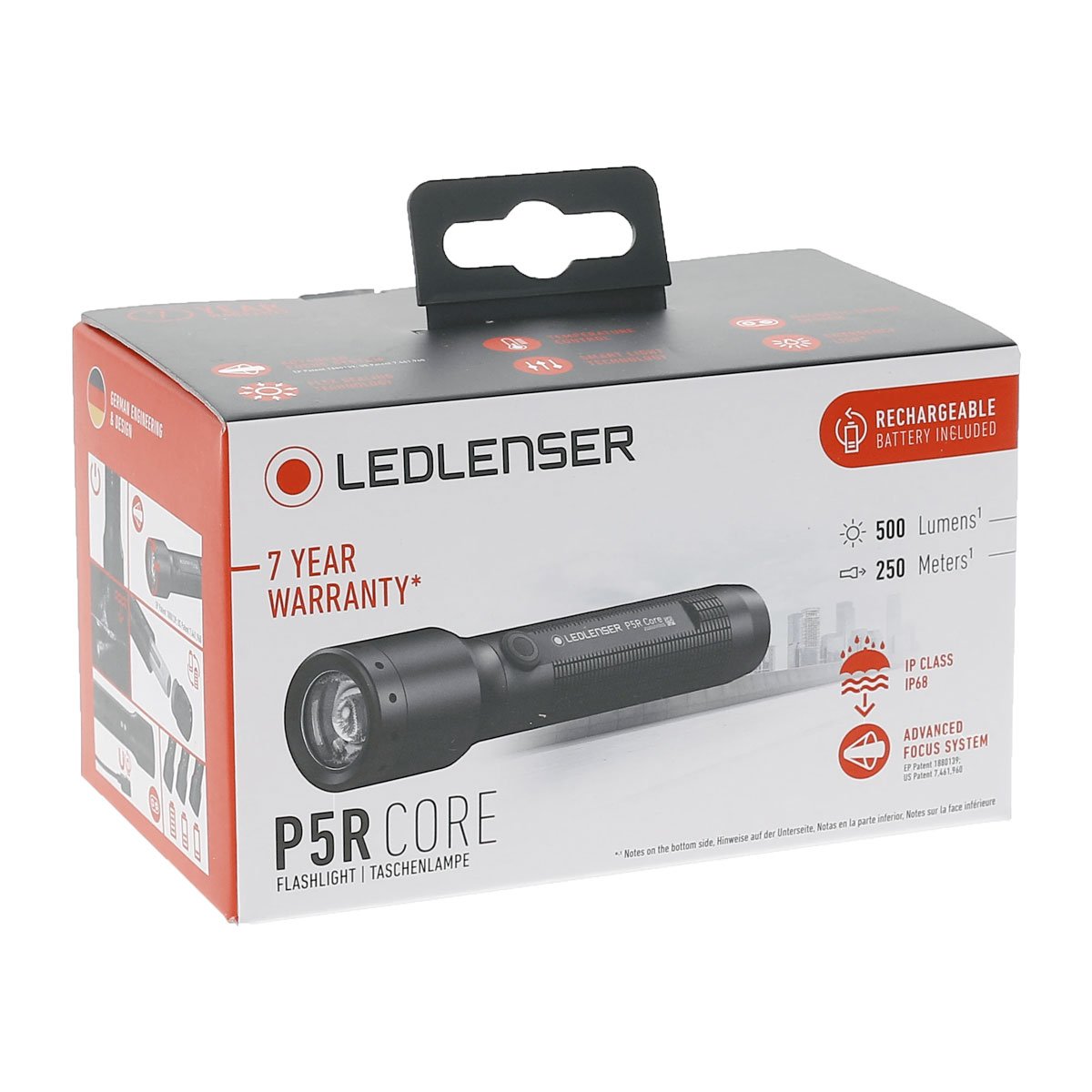 Ledlenser P5R Core 500 Lumens Rechargeable Flashlight Handheld Torches Ledlenser Tactical Gear Supplier Tactical Distributors Australia