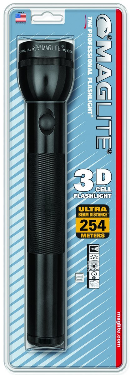Maglite 3 Cell D Incandescent Flashlight Black Blister Tactical Distributors Ltd New Zealand