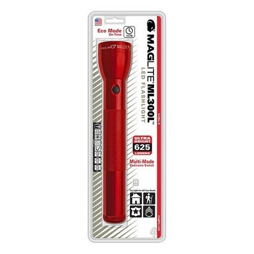 Maglite ML300L 3D Cell LED Flashlight Red Tactical Distributors Ltd New Zealand