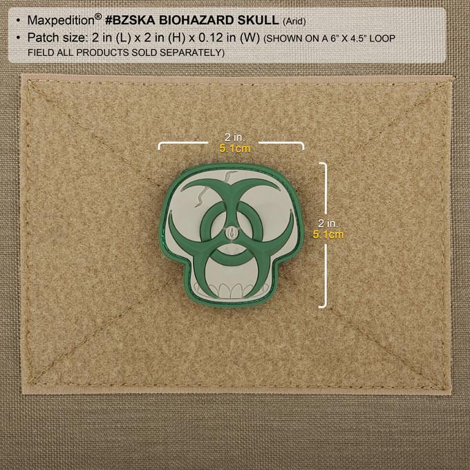 Maxpedition Biohazard Skull Morale Patch Tactical Distributors Ltd New Zealand