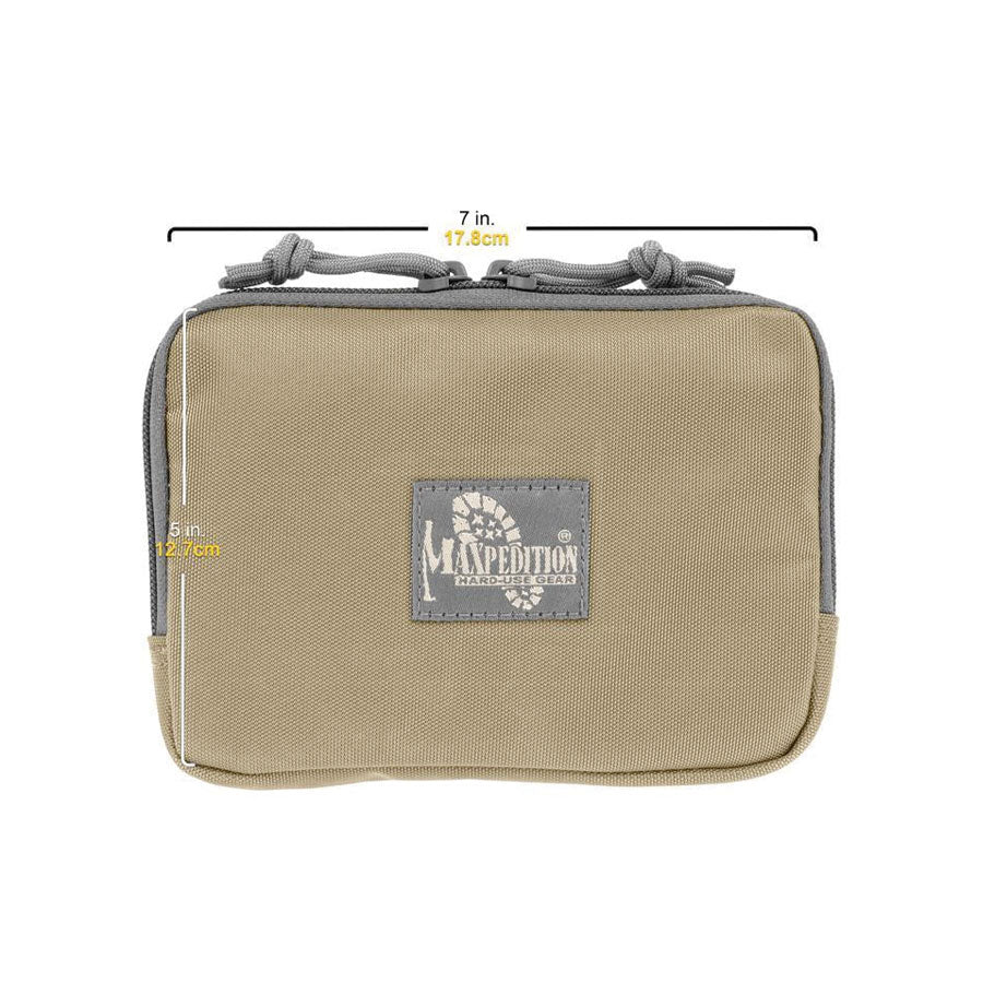 Maxpedition Hook & Loop 5x7 Inches Zipper Pocket Khaki Foliage Tactical Distributors Ltd New Zealand