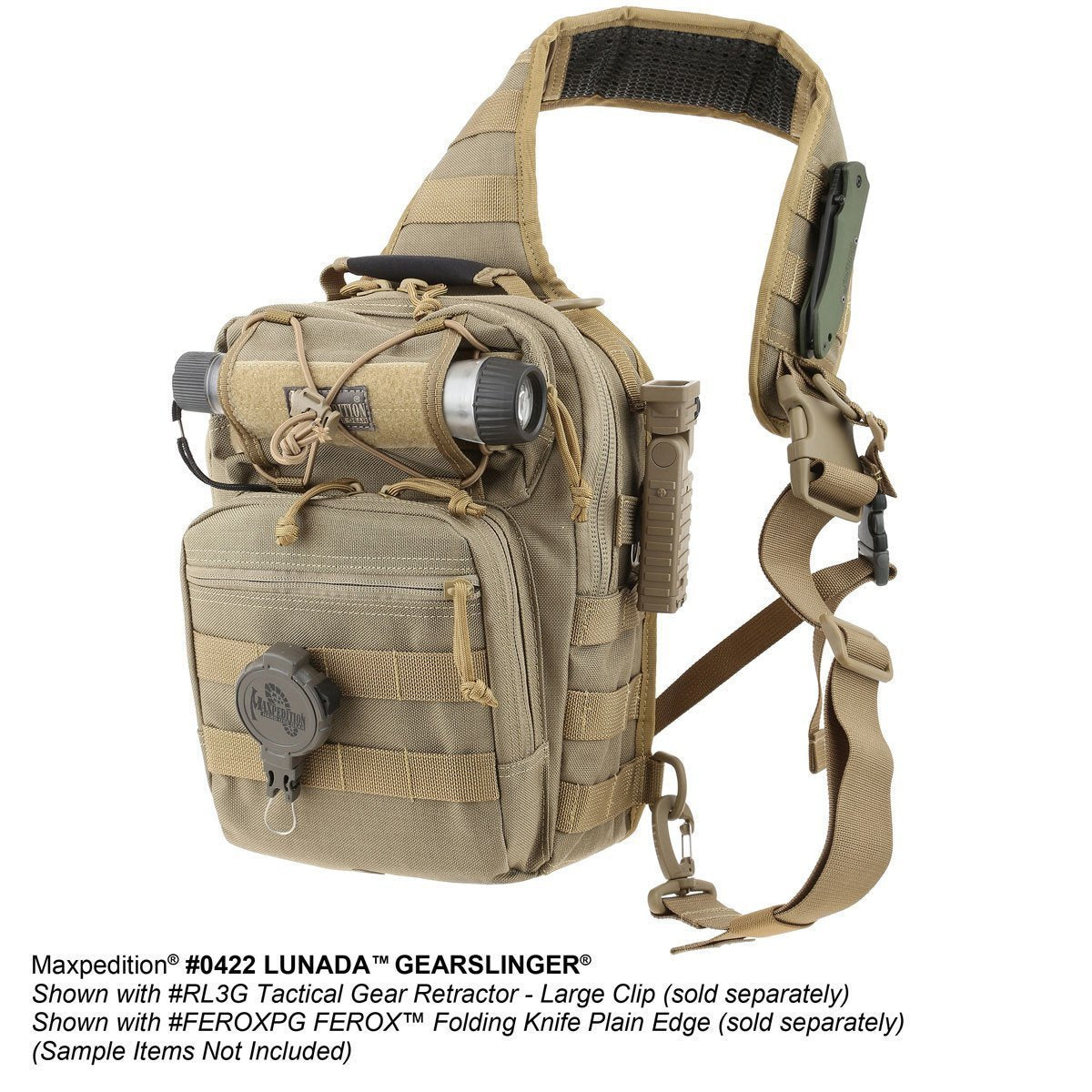 Maxpedition Lunada Gearslinger Black Tactical Distributors Ltd New Zealand