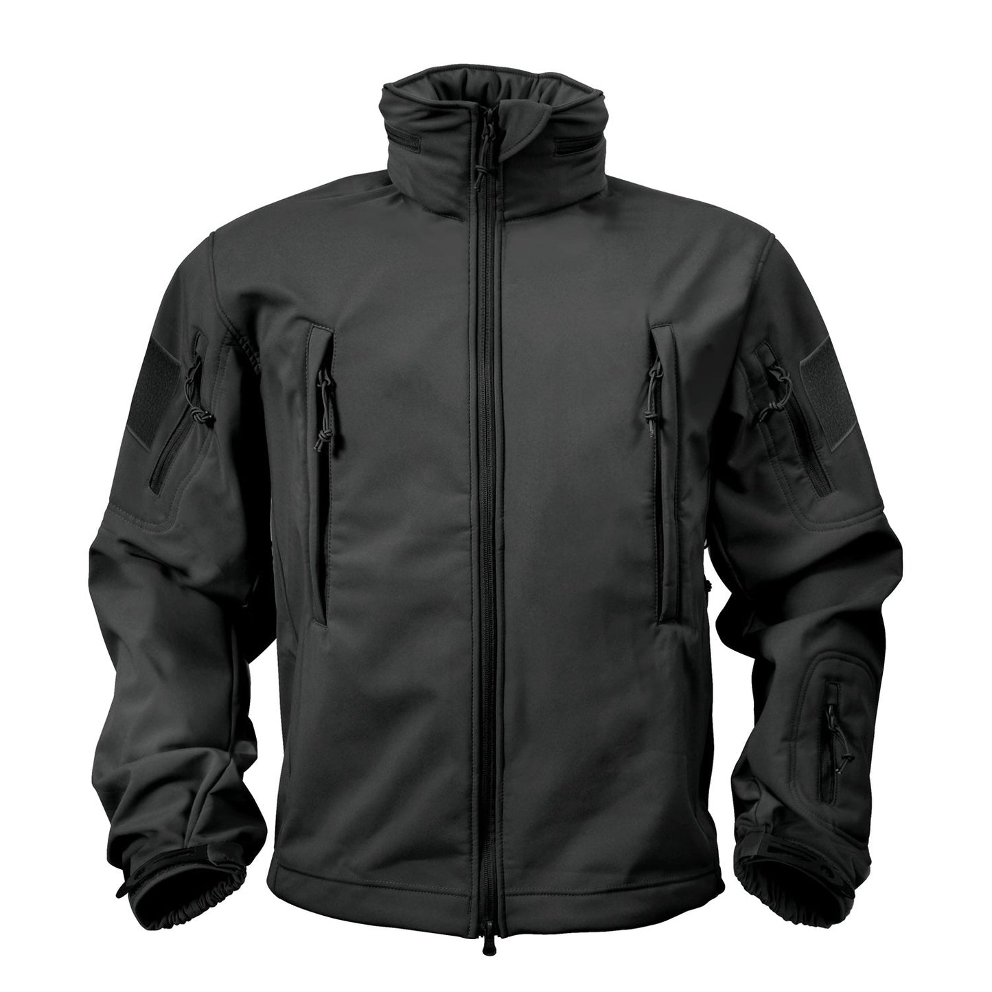 MilSpec Special Ops Tactical Softshell Jacket with Hood Black Tactical Distributors Ltd New Zealand