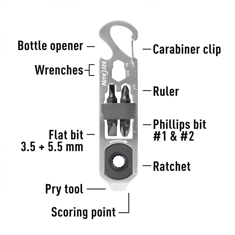 Nite Ize DoohicKey Ratchet Key Tool Tactical Distributors Ltd New Zealand