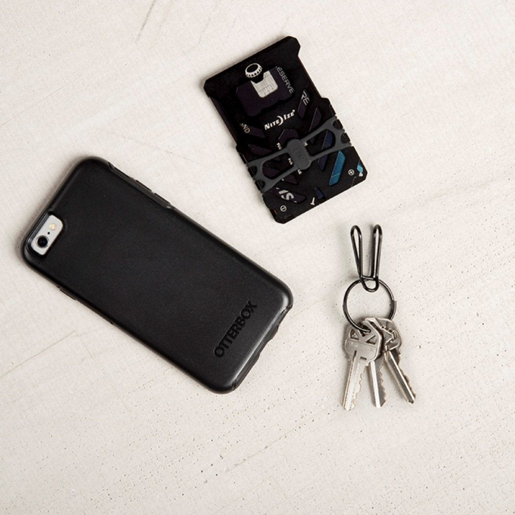 Nite-Ize SqueezeRing Easy Load Key Clip Black Tactical Distributors Ltd New Zealand