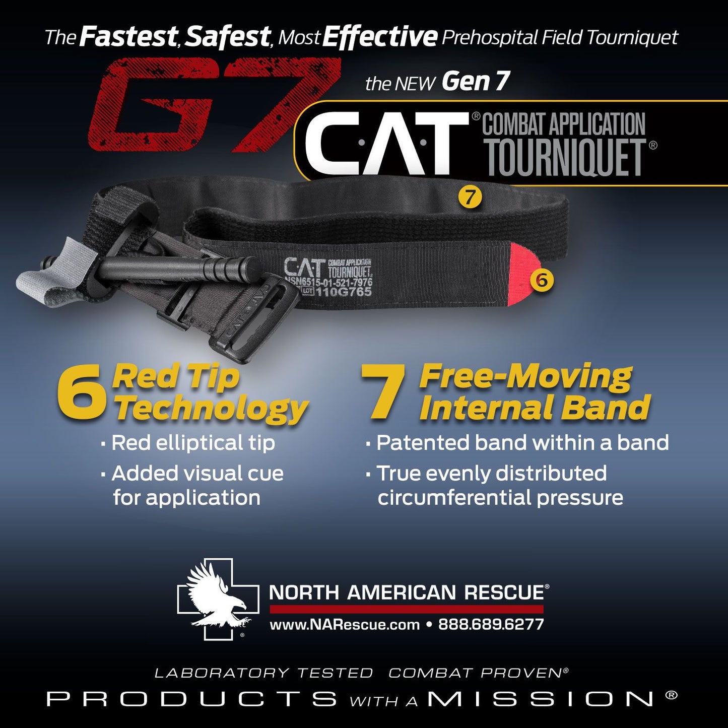 North American Rescue Combat Application Tourniquet Gen 7 CAT TQ Tactical Distributors Ltd New Zealand