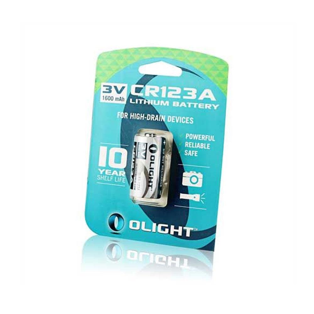 Olight 1600mAh CR123A Lithium battery two pack OLB-CR123A Tactical Distributors Ltd New Zealand