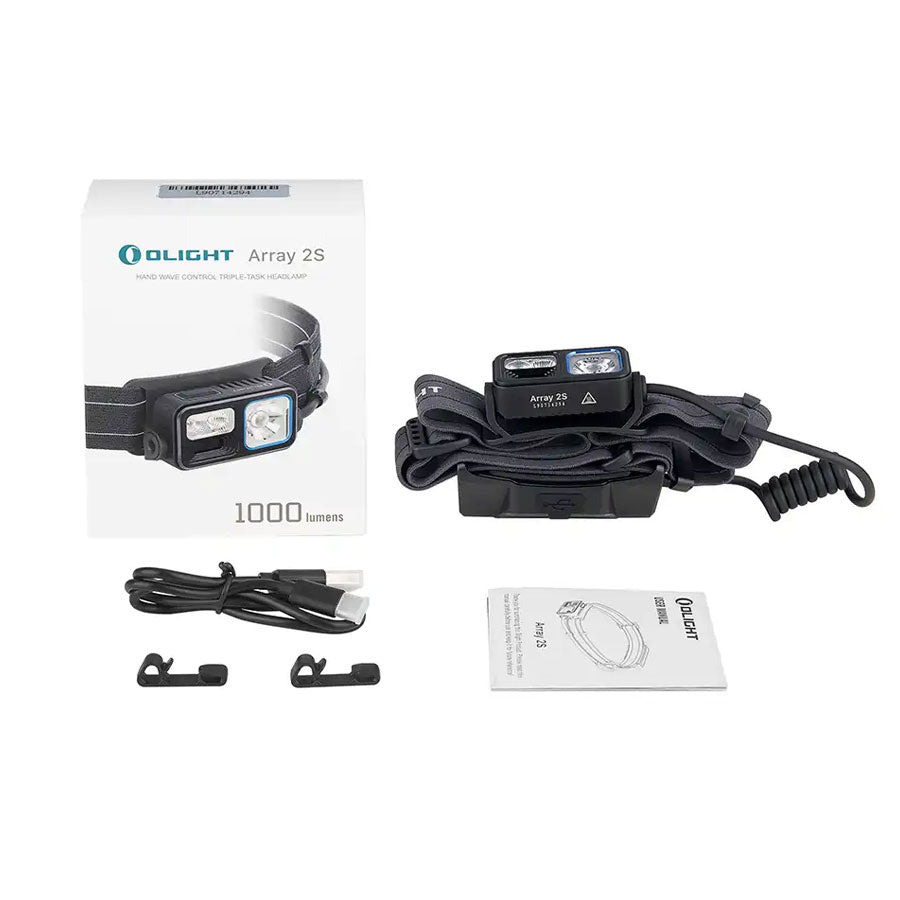 OLIGHT Array 2S USB Rechargeable LED Headlamp 1000 Lumens Black Tactical Distributors Ltd New Zealand