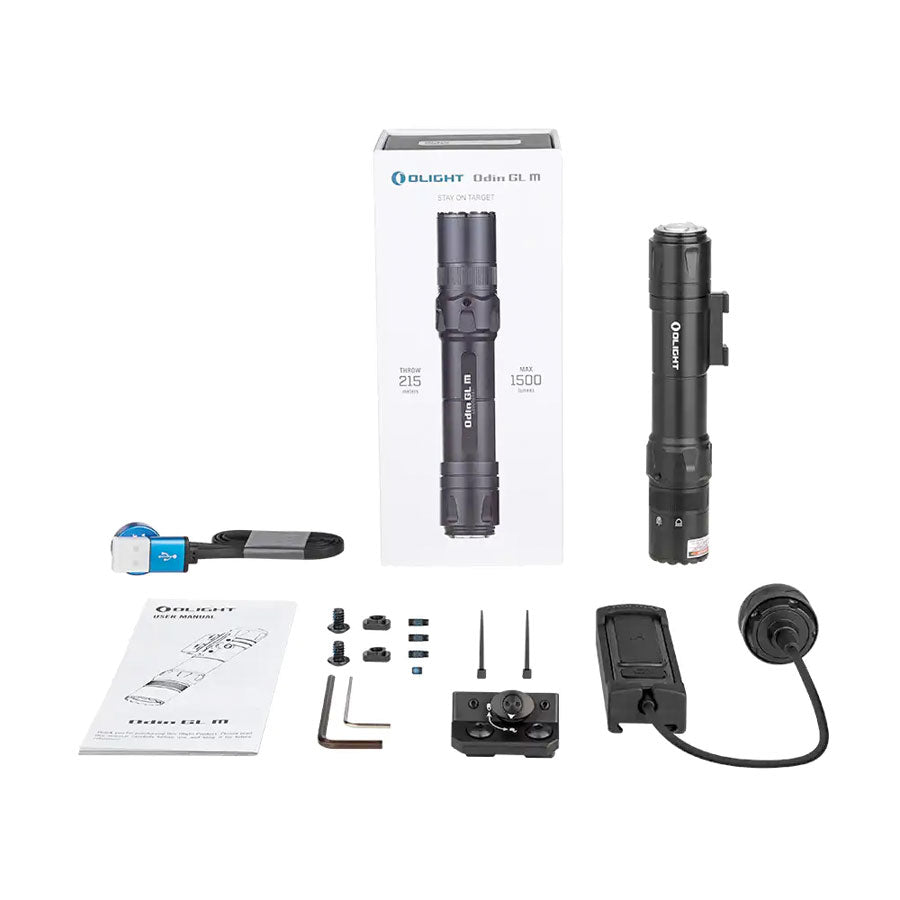 Olight Odin GL M Black 1500 Lumens Green Laser Tactical Rail Light Tactical Distributors Ltd New Zealand