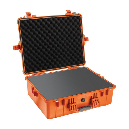 Pelican 1600 Classic Large Hard Case Orange With Foam Tactical Distributors Ltd New Zealand