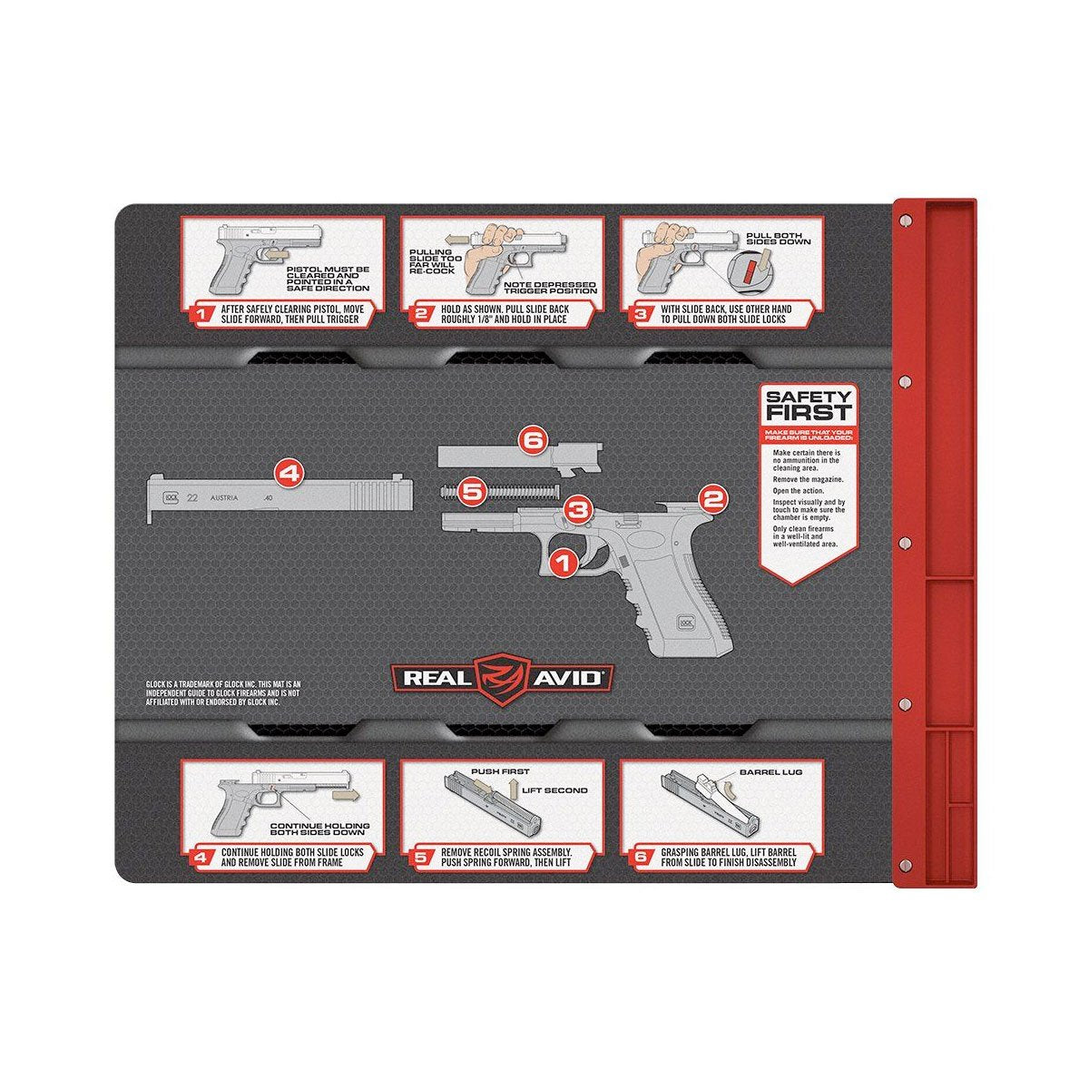 Real Avid Smart Gun Cleaning Mat Glock Tactical Distributors Ltd New Zealand