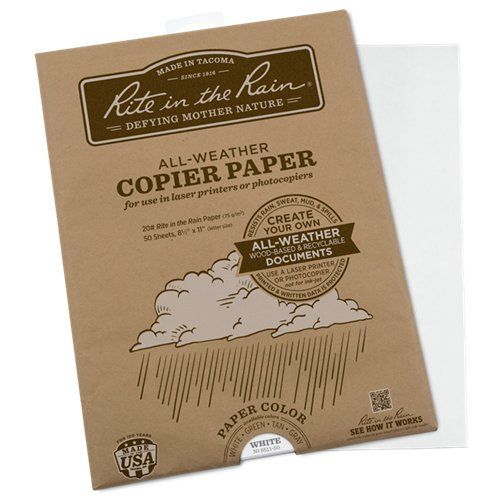 Rite in the Rain All Weather Copier Paper A4 White 200 Sheets Tactical Distributors Ltd New Zealand