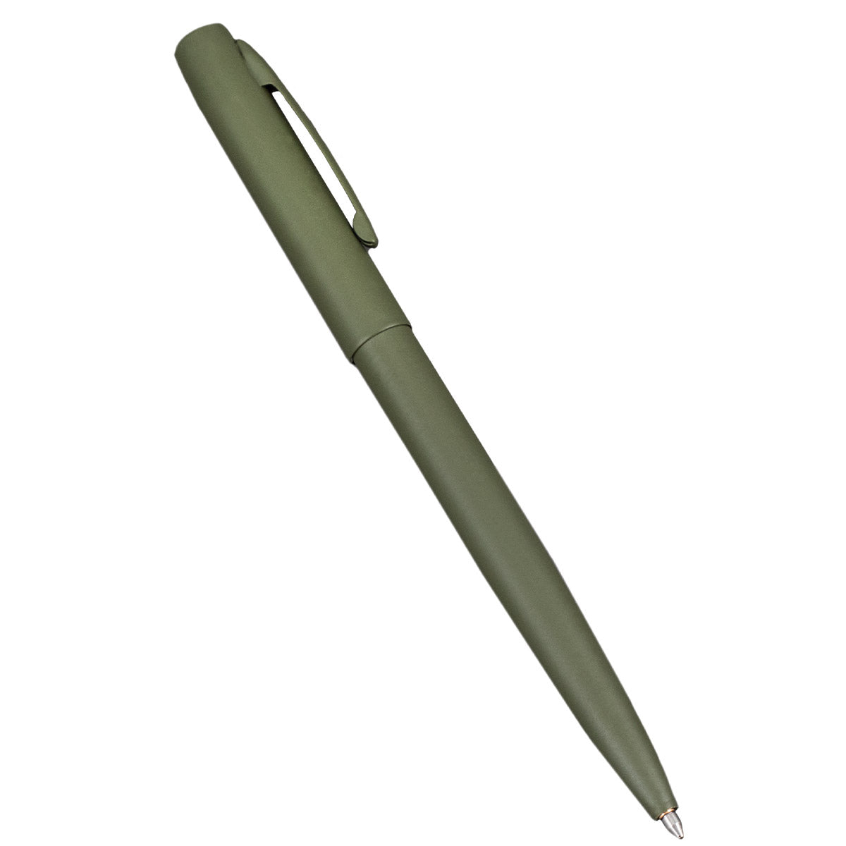 Rite in the Rain All Weather Metal Clicker Pen Olive Drab Green Black Ink Olive Drab Tactical Distributors Ltd New Zealand
