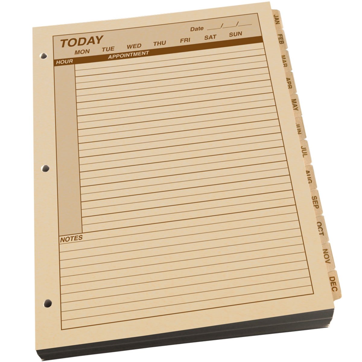 Rite in the Rain Maxi Daily Planner Refill 8.5 X 11 With 3 Hole Punch Tan 1 Year Tactical Distributors Ltd New Zealand