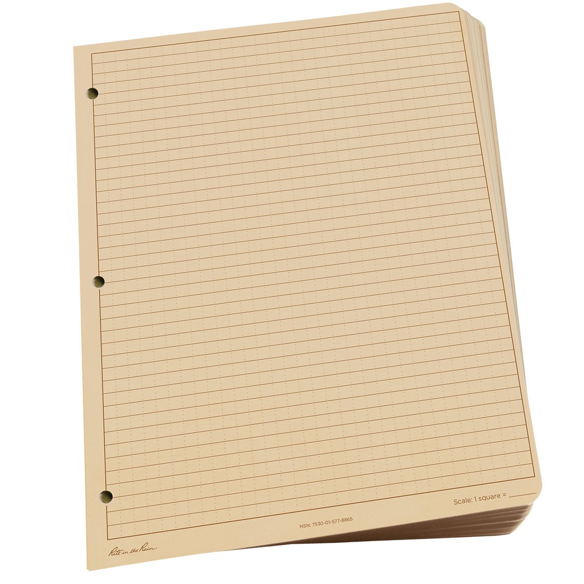 Rite in the Rain Maxi Loose Leaf Planner Refill 8.5 X 11 With 3 Hole Punch Universal Tan 100 Sheets Tactical Distributors Ltd New Zealand