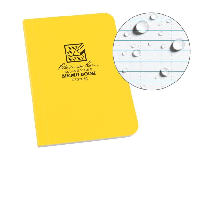 Rite in the Rain No754 Soft Cover Book Pocket Memo Yellow Tactical Distributors Ltd New Zealand