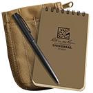 Rite in the Rain No935-KIT Top Spiral 3x5 Notebook Kit Tan Tactical Distributors Ltd New Zealand
