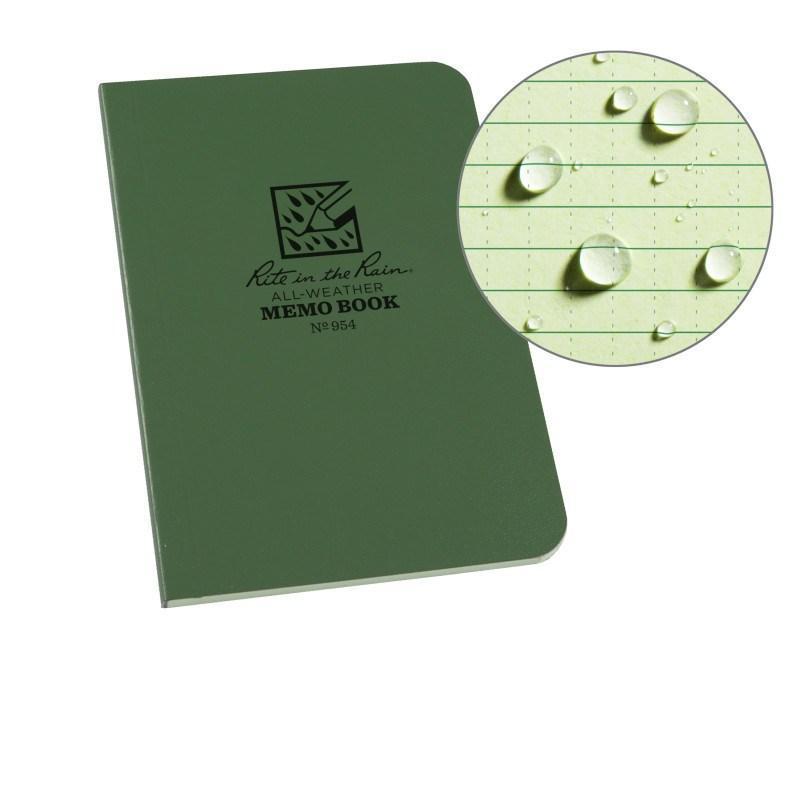 Rite in the Rain No954 Soft Cover Book Pocket Memo Green Tactical Distributors Ltd New Zealand