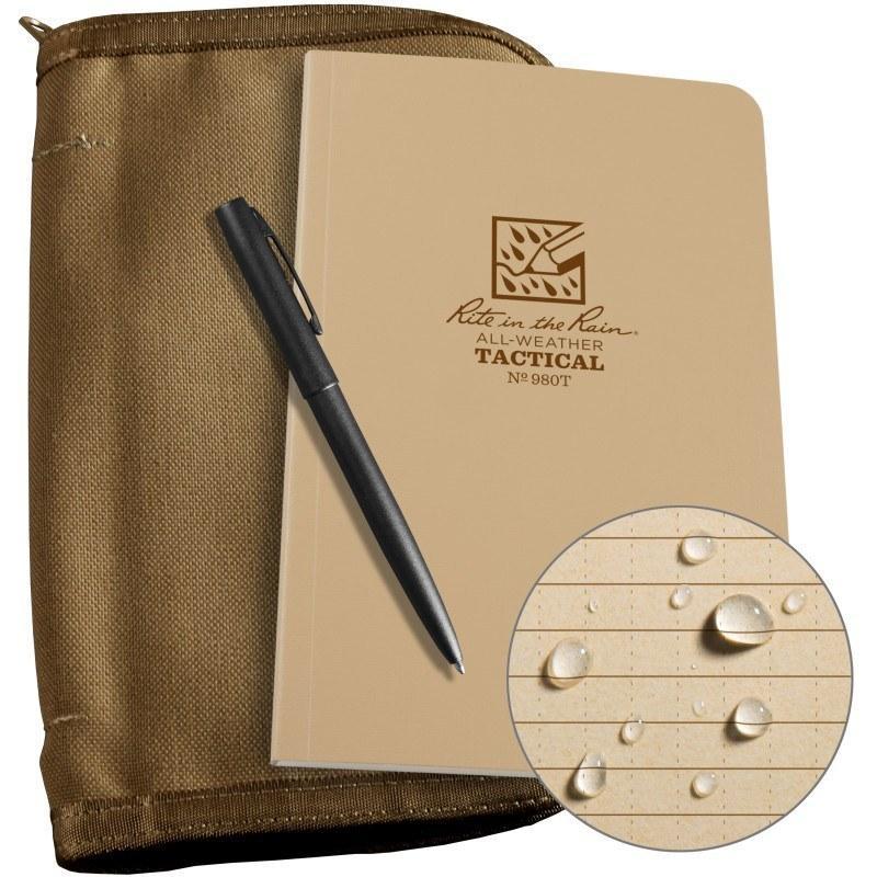 Rite in the Rain No.980T-KIT Tactical Field Book Kit Tan Tactical Distributors Ltd New Zealand