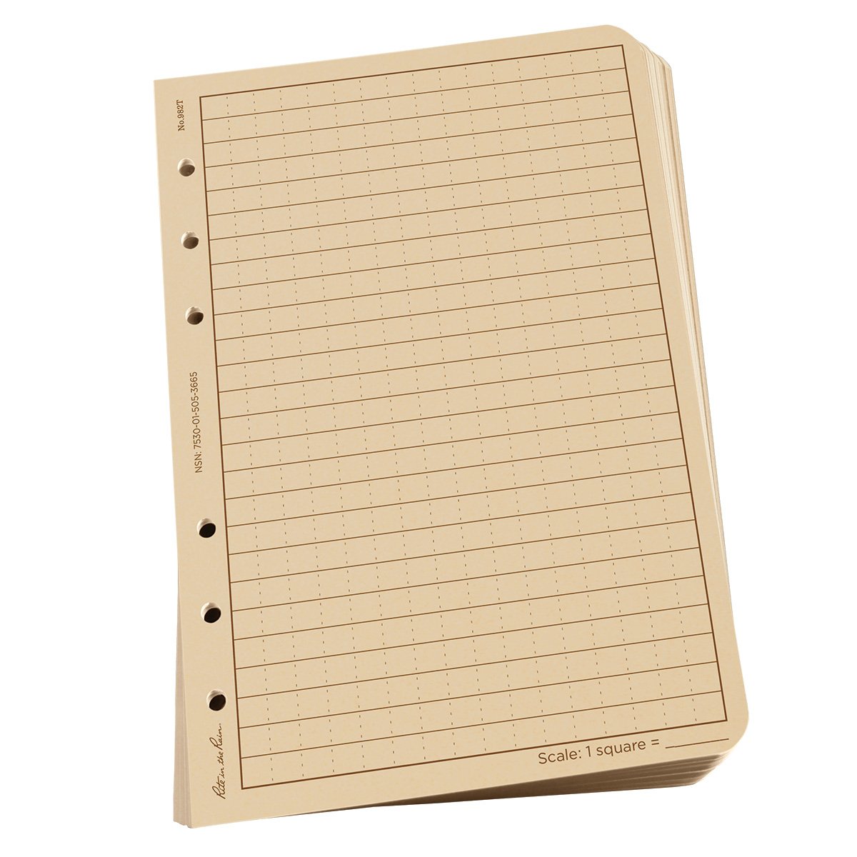 Rite in the Rain Standard Loose Leaf Planner Refill 4.625 X 7 With 6 Hole Punch Universal Tan 100 Sheets Tactical Distributors Ltd New Zealand