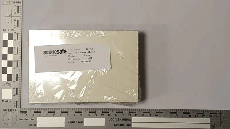 Scenesafe Cobex Sheet 250mu 4 x 6 Inches Tactical Distributors Ltd New Zealand