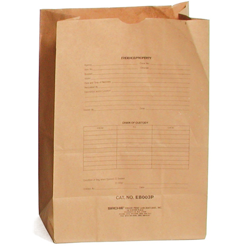 Sirchie Kraft Paper Evidence Bags Printed Various Sizes 100 Pack Tactical Distributors Ltd New Zealand