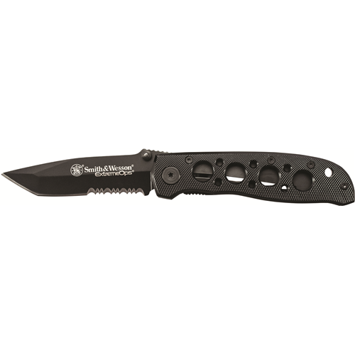 Smith & Wesson Bullseye Extreme Ops Serrated Tanto Knife CK5TBS Tactical Distributors Ltd New Zealand