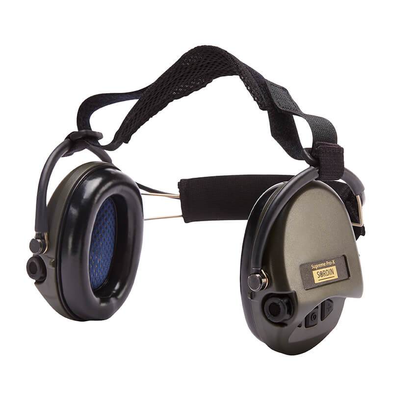 Sordin Supreme Pro X Electronic Hearing Protection Neckband OD Green Tactical Distributors Ltd New Zealand