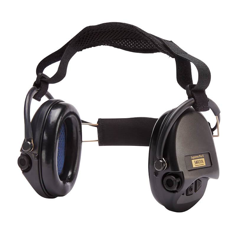 Sordin Supreme Pro X Electronic Hearing Protection Neckband Black Tactical Distributors Ltd New Zealand