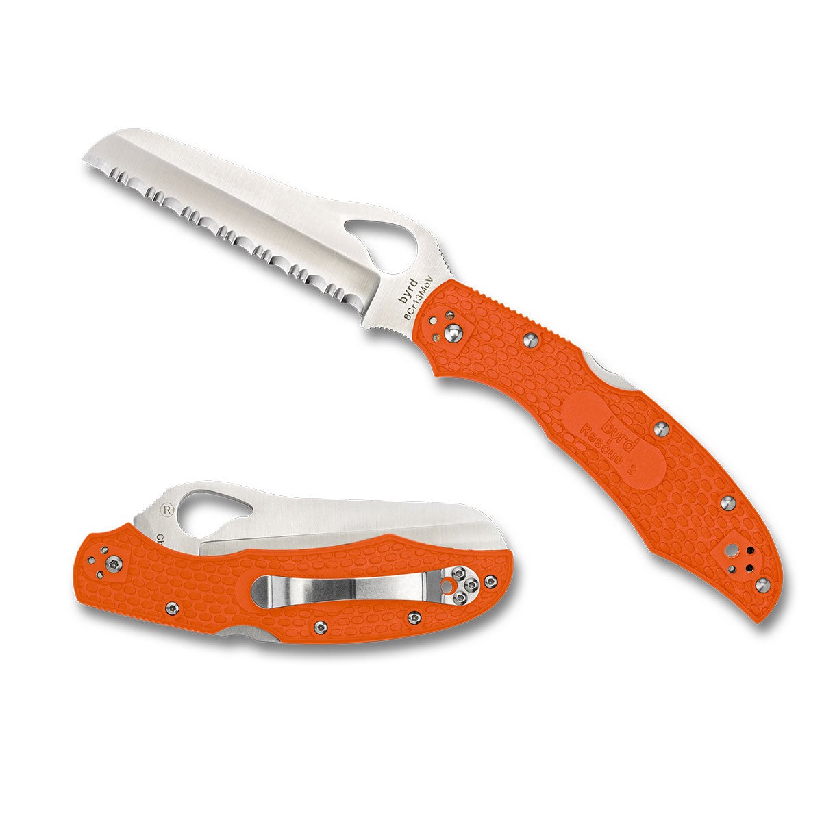 Spyderco Cara Cara2 Rescue Lightweight Orange Serrated Blade Tactical Distributors Ltd New Zealand
