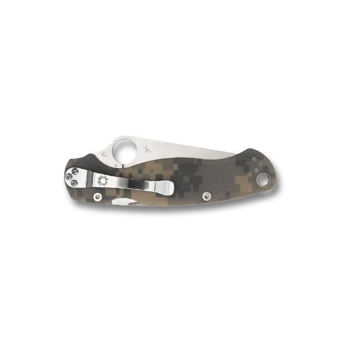 Spyderco Para Military 2 G-10 Digital Camo Satin Plain Edge Tactical Distributors Ltd New Zealand