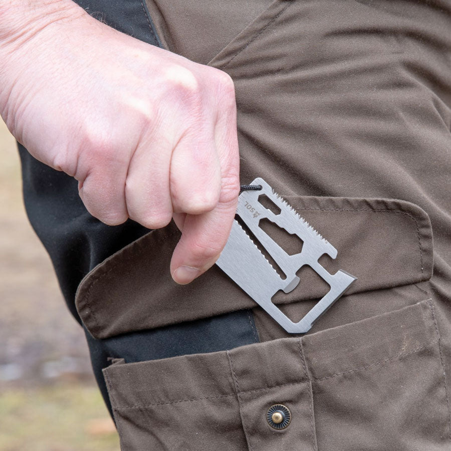 Survive Outdoors Longer SOL PackIt Survival Card Tool Tactical Distributors Ltd New Zealand