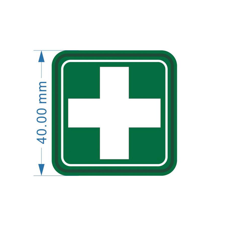 Tactical Gear First Aid Velcro PVC Patch with White Cross on Green Tactical Distributors Ltd New Zealand